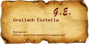 Greilach Esztella névjegykártya
